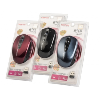 迅拓V70無線鼠標(biāo)臺(tái)式機(jī)筆記本電腦辦公家用2.4G時(shí)尚小巧2