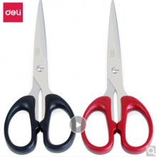得力(deli)180mm辦公家用生活剪刀 1把 辦公用品 顏色隨機6009